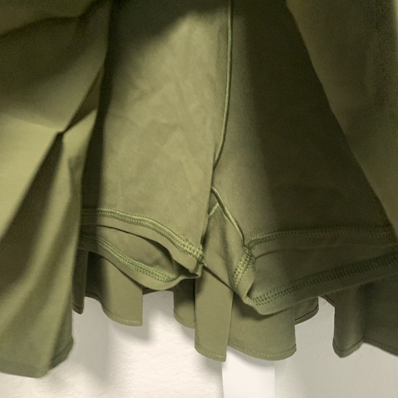 Aerie Offline Green Pleated Mini Skirt with Built in Shorts Size XS - Picture 2 of 6
